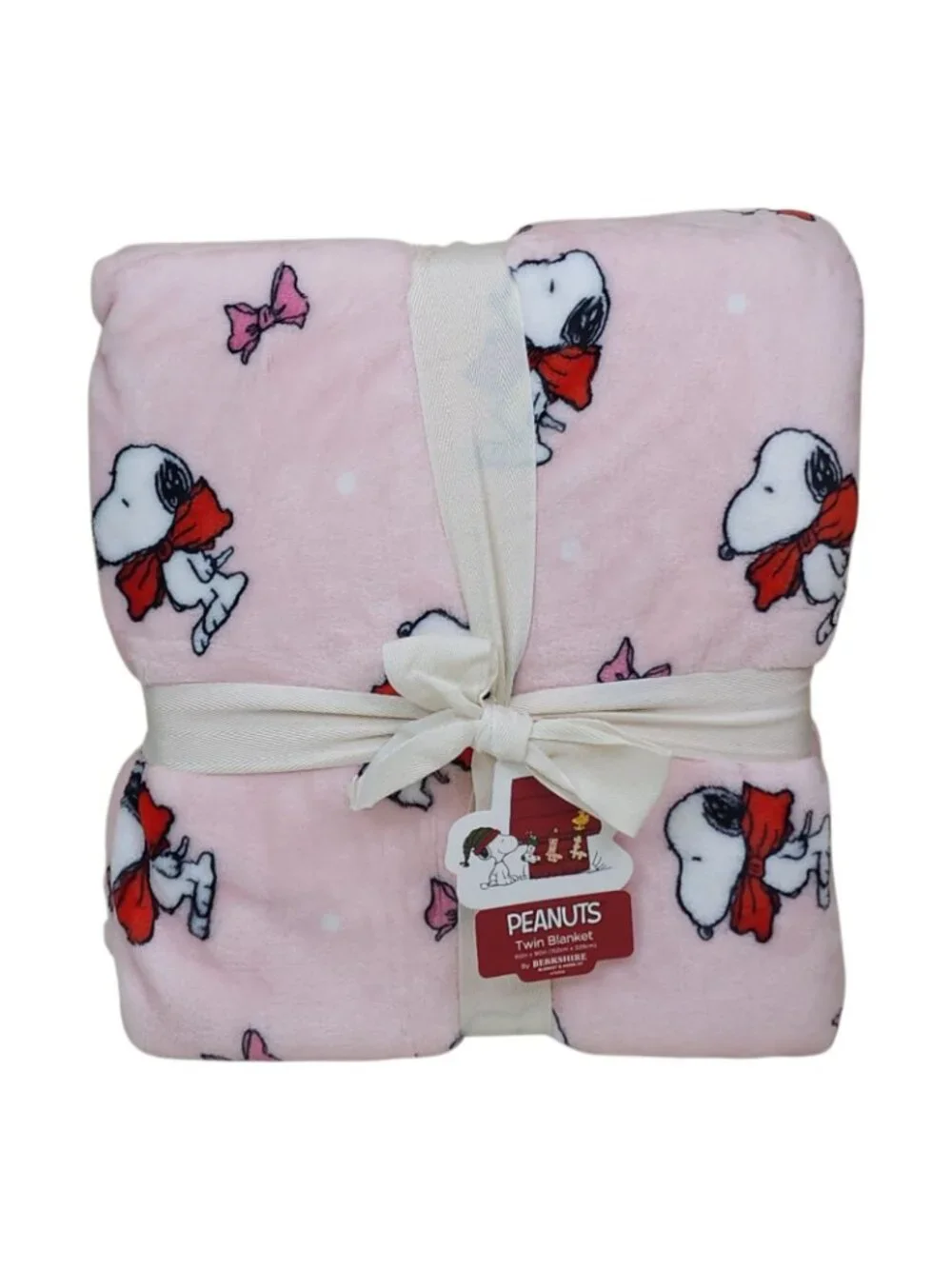 Peanuts Snoopy Twin Plush Throw Blanket Pink 60x90 By Berkshire Cozy & Soft